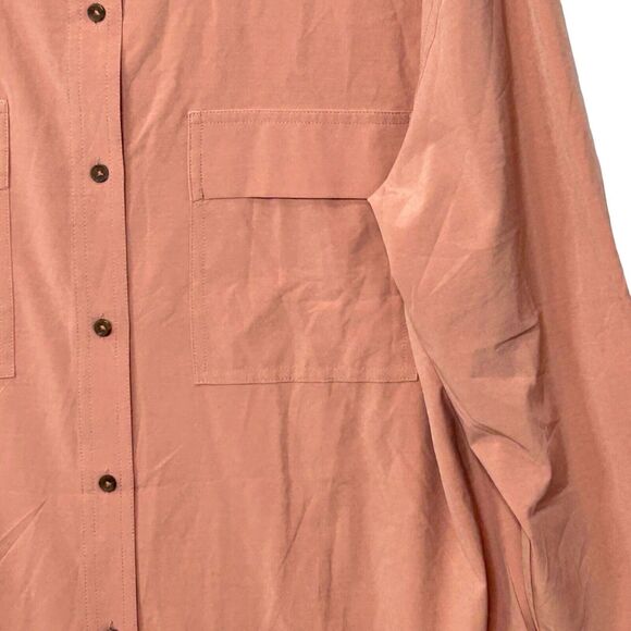 Prana Women's Blouse in Warm Peach - Picture 4 of 9